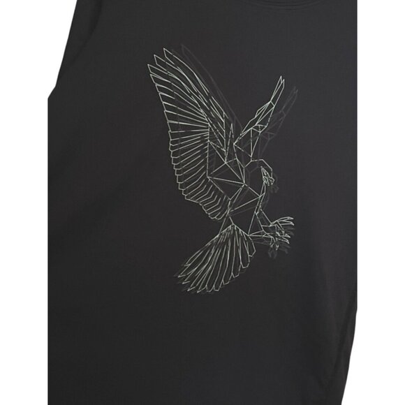 All in Motion Target Girls Black Graphic T-Shirt Geometric Eagle Design Size M - Picture 3 of 5